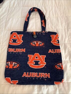 Auburn Tigers Navy & Orange Logo Tote Bag
